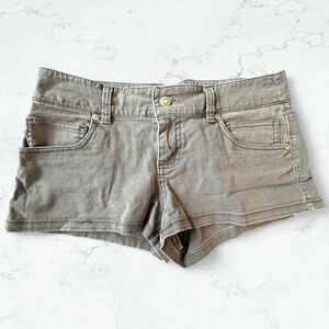 Vintage Y2K Rue21 Gray Denim Mini Short Shorts Size 26